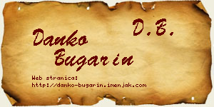 Danko Bugarin vizit kartica